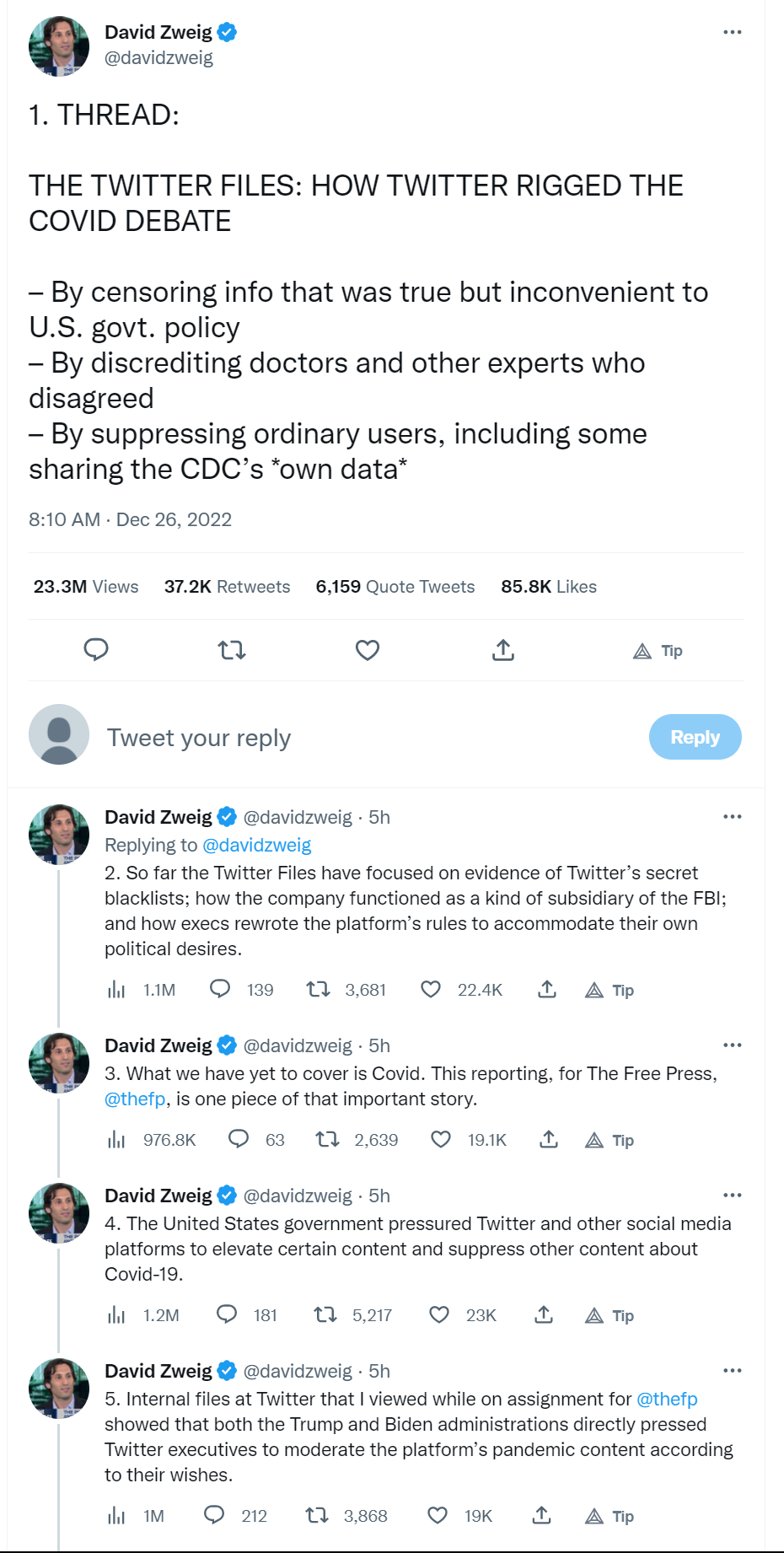 TWITTER FILES Pt. 10 - HOW TWITTER RIGGED THE COVID DEBATE