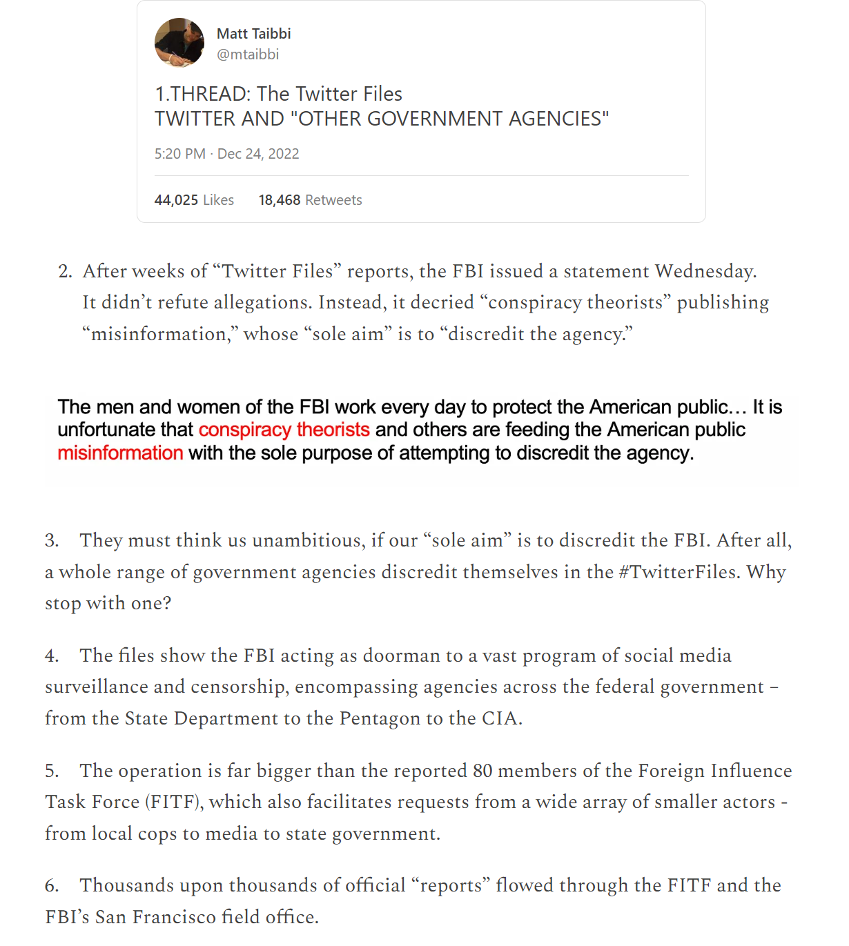 TWITTER FILES Pt. 9 - TWITTER AND 'OTHER GOVERNMENT AGENCIES'
