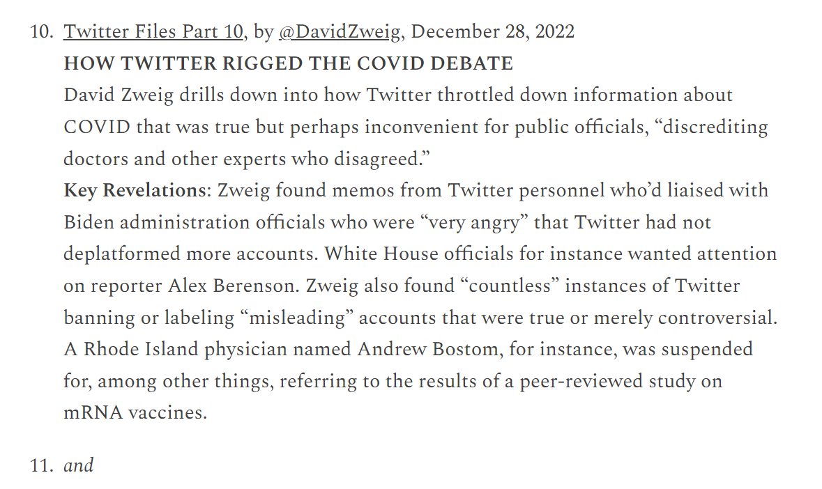 TWITTER FILES - Synopsis - TWITTER FILES Pt. 10 - HOW TWITTER RIGGED THE COVID DEBATE